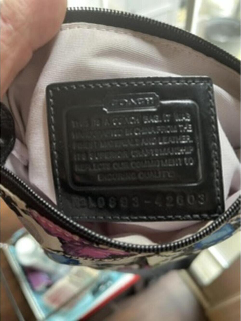 Rare Coach Limited Edition Poppy Butterfly Crossbody Bag Small Swingpack Y2k - Picture 3 of 7